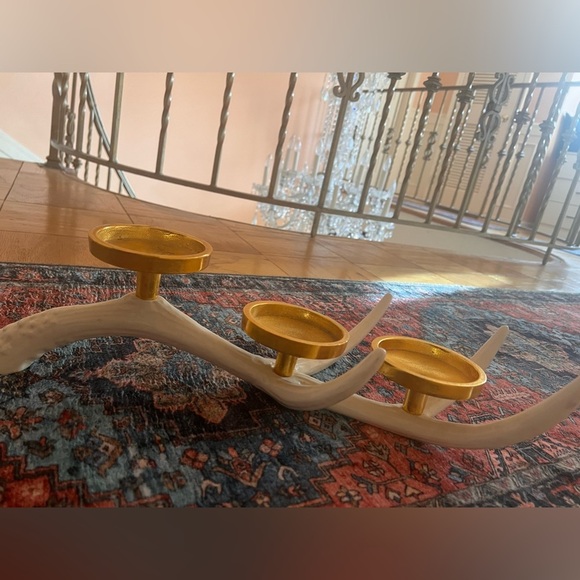 Metal Antler Staghorn Tabletop Votive Candle Holder Nordic tea light Scandinavia - Picture 4 of 8